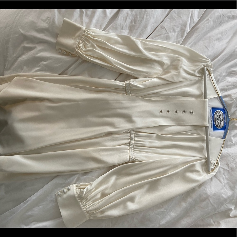 White Retrofete Mini Dress Size Small - Picture 2 of 6
